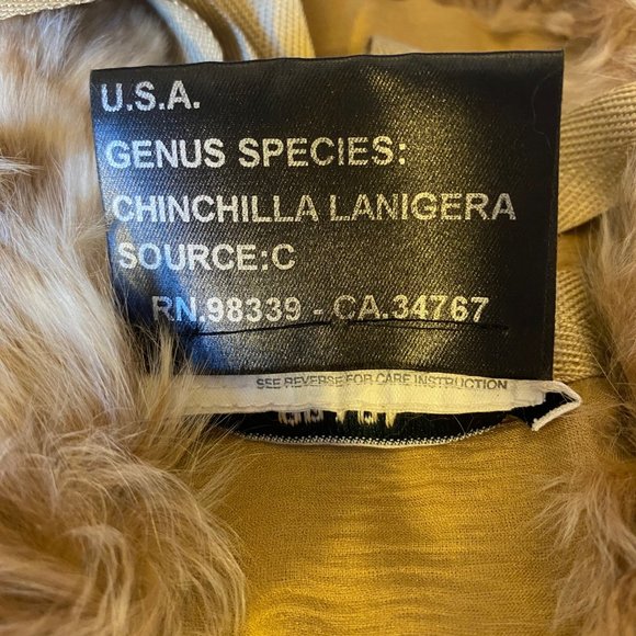 PRADA GENUINE CHINCHILLA COLLAR - LIGHT BROWN - Picture 5 of 9